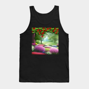 Valentine Wall Art - If hearts grew on trees - Unique Valentine Fantasy Planet Landsape - Photo print, canvas, artboard print, Canvas Print and T shirt Tank Top